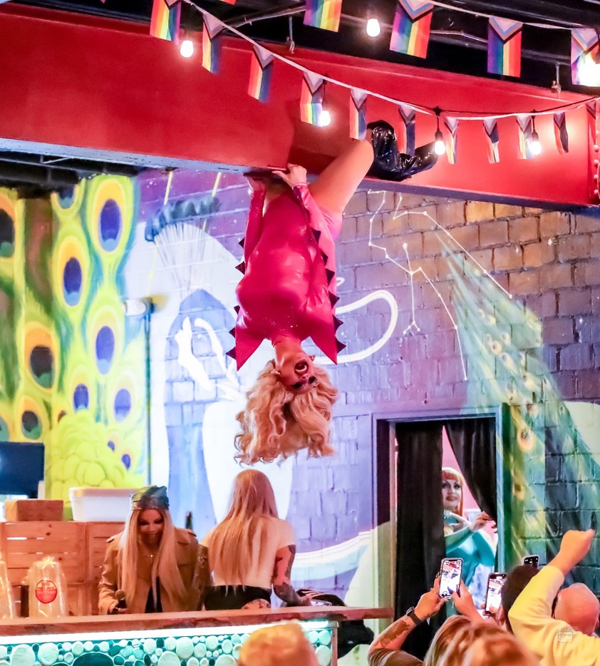 Upside-down bar performance